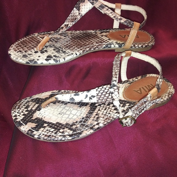 mia snakeskin sandals